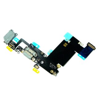 iPhone 6S Plus Ladebuchse Flex Dock Connector Charging Audio Buche Mikrofon Grau