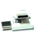 Adapter USB 3.1 Type-C Stecker auf Micro USB Buchse Konverter USB Adapter Weiß