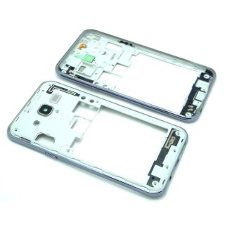 Handywest Kompatibel f&uuml;r Samsung Galaxy J5 2015 SM-J500F J500 Mittelrahmen Middle Frame Rahmen Kameraglas Grau