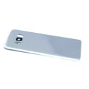 handywest Kompatibel für Samsung Galaxy S8 Plus SM-G955F Silver / Silber Akkudeckel Backcover Rückseite inkl Kleber Rückschale Hosing Cover inkl Kamera Camera Glas Mit Klebefolie Streifen Adhesive