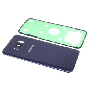 Handywest Kompatibel für Samsung Galaxy S8 Plus SM-G955F Akkudeckel Backcover Rückseite Kleber Purple