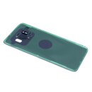 handywest Kompatibel für Samsung Galaxy S8 SM-G950F Black / Schwarz Akkudeckel Backcover Rückseite inkl Kleber Rückschale Hosing Cover inkl Kamera Camera Glas Mit Klebefolie Streifen Adhesive