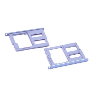 Handywest Kompatibel mit Samsung Galaxy J7 2017 SM-J730F Sim Karte Micro-SD Memory Speicher Karten Halterung Nano Sim-Fach Card Schlitten Tray Slot Blau / Blue