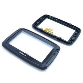 Handywest Kompatibel f&uuml;r TomTom Rider 400 410 420 Motorrad-Navi 4,3 Zoll Touchscreen Touch Fronte Glas Digitizer inkl Rahmen Frame