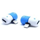 2in1 Audio Lightning Musik Adapter zu iPhone 7 8 Plus X XS XS Max 11 12 Mini Pro