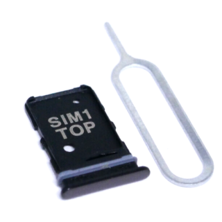 Sim Karten SD Karte Halter Halterung Slot für Samsung Galaxy A80 SM-A805F Schwarz