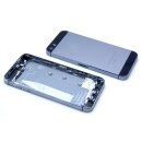 iPhone 5S A1453, A1457, A1518, A1528, Akkudeckel Backcover Geh&auml;use Kamera Glas Grau