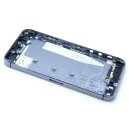 iPhone 5S A1453, A1457, A1518, A1528, Akkudeckel Backcover Geh&auml;use Kamera Glas Grau