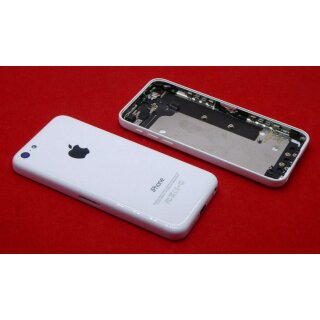 iPhone 5C Akkudeckel Backcover Power Volume Wlan Flex Kamera Glas Vibration Wei&szlig;
