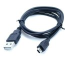 Handywest Kompatibel mit TOMTOM Mini USB Kabel Ladegerät PC-Kabel für Tomtom XXL Classic GPS NavigationTomTom One XL Start Live XXL Traffic V2 V3 XL XXL Go Mini 720 920 Mini-USB USB 5 Pin Mini