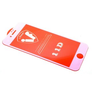 11D Glas für iPhone 5 5S 5C 6 6S 6S 7 8 Plus Schutzfolie Panzerfolie Hartglas 9h für iPhoen 6 Weiß