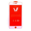 11D Glas für iPhone 5 5S 5C 6 6S 6S 7 8 Plus Schutzfolie Panzerfolie Hartglas 9h für iPhoen 6 Weiß