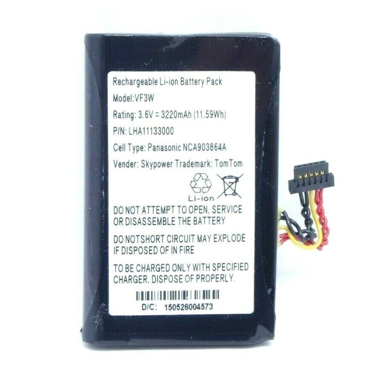 thumbnail image 2 of 800mAh TomTom 6027A0090721 Battery For 4EF0.017.00 4EF00 Start 50M Start 45M Start 55M 1ET0.052.09 4ET0.052.01 Start 50TM Start 2 of 13