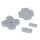 Ersatz für Nintendo New 3DS Gummi Tasten Druck Button Knöpfesatz Tastendruck Set