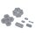 Ersatz für Nintendo New 3DS XL LL Gummi Tasten Button Knöpfesatz Tastendruck Set