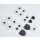 Ersatz für Playstation 4 PS4 Intern Tastengummi Gummi Button Tastendruck 9Teilig