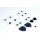 Ersatz für Playstation 4 PS4 Intern Tastengummi Gummi Button Tastendruck 9Teilig