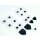 Ersatz für Playstation 4 PS4 Intern Tastengummi Gummi Button Tastendruck 9Teilig