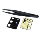 Handywest Kompatibel für Samsung Galaxy S20 Ultra SM-G988 Kamera Glas Linse Camera Glas mit Kleber inkl Pinzett und Touch