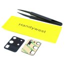 Handywest Kompatibel für Samsung Galaxy S20 Ultra SM-G988 Kamera Glas Linse Camera Glas mit Kleber inkl Pinzett und Touch