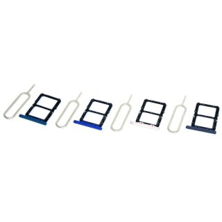 Handywest Kompatibel für Huawei Nova 5T YAL-L21 Yale-L61A Yale-L71A Yale-L61D Sim Karte Karten Halter Halterung Sim Card Holder Tray Slot Nano Schlitten einschubfach inkl Nadel Öffner