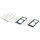 Handywest Kompatibel für Huawei P Smart FIG-LA1 FIG-LX1 FIG-LX2 FIG-LX3 Sim Karte Karten Halter Halterung SIM Card Holder Tray Slot Nano Schlitten einschubfach inkl Nadel Öffner