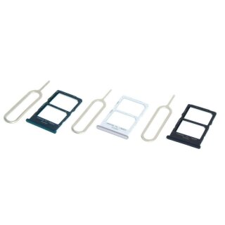 Handywest Kompatibel für Huawei P40 Lite Sim Karte Karten Halter Halterung SIM Card Holder Tray Slot Nano Schlitten einschubfach inkl Nadel Öffner