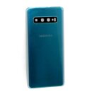 Samsung Galaxy S10 SM-G973F/DS Akkudeckel Backcover Deckel Kameraglas Prism Grün