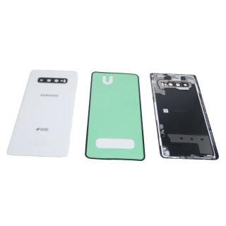 Original Samsung Galaxy S10 Plus Dous SM-G975F Akkudeckel Cover Keramik Weiß
