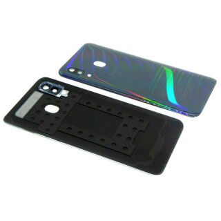 Samsung Galaxy A40 A405FD Akkudeckel Deckel Kameraglas Backover + Kleber Schwarz