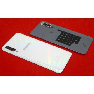 Samsung Galaxy A50 A505F Akkudeckel Kameraglas Deckel Backcover inkl Kleber Weiß