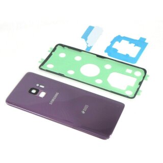 Samsung Galaxy Dous S9 SM-G960FD G960 Akkudeckel Back Cover Kameraglas + Kleber Lila