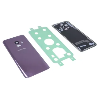 Samsung Galaxy S9 SM-G960FD G960 Akkudeckel Deckel Backcover Kameraglas Kleber Lila