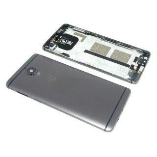 Original OnePlus 3 A3003 Akkudeckel Backcover Vibration Flex Kamera Glas Tasten Grau