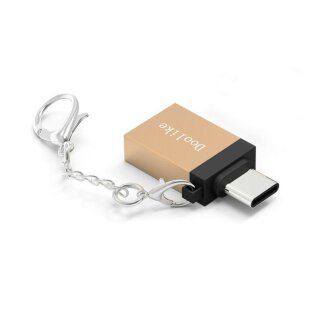 Doolike USB Type-C Adapter OTG Metall für Samsung Galaxy Xiaomi Huawei Android