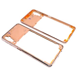 Samsung Galaxy A7 2018 SM-A750F Mittelrahmen Gehäuse Cover Volume Flex Gold