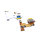 Handywest Kompatibel mit LG G6 H870 H871 Ladebuchse Flex Type-C USB Dock Connecter Charging DC Port Type-C USB Buchse Charger Flex Cable Mikrofon Microphone