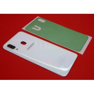 Original Samsung Galaxy A40 SM-A405FD Akkudeckel Back Cover Kameraglas + Kleber Weiß