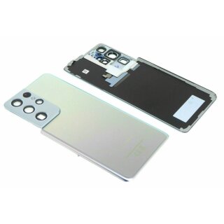 Original Samsung Galaxy S21 Ultra SM-G998B Akkudeckel Cover Kameraglas Silber