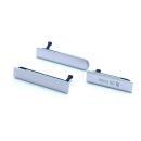 Sony Xperia Z1 Mini Compact D5503 Abdeckung Kappe Schutz USB SD Sim Set Silver