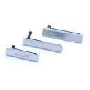 Sony Xperia Z1 Mini Compact D5503 Abdeckung Kappe Schutz USB SD Sim Set Silver
