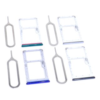 Handywest Kompatibel für Xiaomi Redmi Note 8 Pro SIM Karten Halterung Simkarte Hlater SIM-Fach SD Memory Slot Tray SIM Card Nano Schlitten einschubfach inkl Nadel Öffner