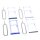 Handywest Kompatibel für Xiaomi Redmi Note 8 Pro SIM Karten Halterung Simkarte Hlater SIM-Fach SD Memory Slot Tray SIM Card Nano Schlitten einschubfach inkl Nadel Öffner
