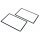 Nintendo 3DS XL LL Display Scheibe Front Glas Displayglas für Oben Schwarz