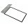 Nintendo 3DS XL LL Display Scheibe Front Glas Displayglas für Oben Schwarz