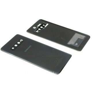Original Samsung Galaxy S10 SM-G973F/DS Akkudeckel Backcover Kameraglas Schwarz