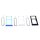 Handywest Kompatibel für Xiaomi Mi A3 / CC9E Sim Karten Halterung Simkarte Hlater Sim-Fach SD Memory Slot Tray Sim Card Nano Schlitten einschubfach inkl Nadel Öffner