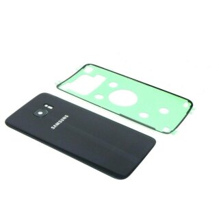 Original Samsung Galaxy S7 Edge SM-G935F Akkudeckel Backcover Kameraglas +Kleber Schwarz