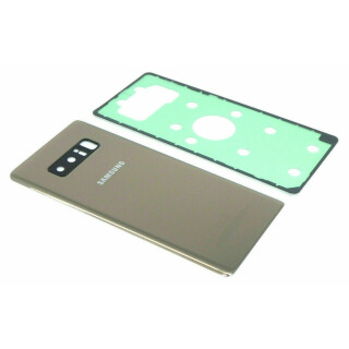 Samsung Galaxy Note 8 N950F Akkudeckel Backcover Deckel Kameraglas inkl Kleber Gold