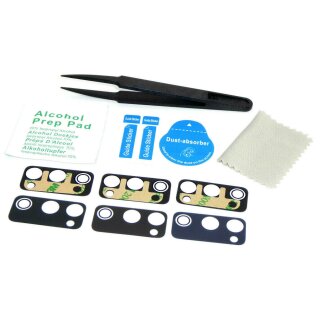 Handywest Kompatibel mit Samsung Galaxy S20 FE SM-G780F/DS G780F Kamera Glas Kameraglas Camera Linse Abdeckung Hauptkamera Back Kamera Glas Rückseite Objektiv Glas inkl Kleber Pinzette Reinigungstuch Set